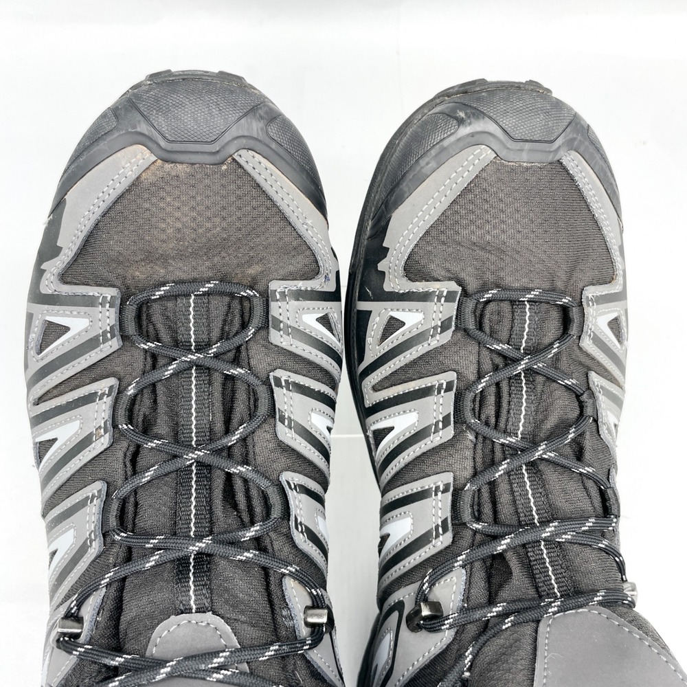 Salomon Ultra Pioneer Mid Hiking Boots Mens 13 Black Grey Outdoor Trail Trekking - Picture 8 of 11